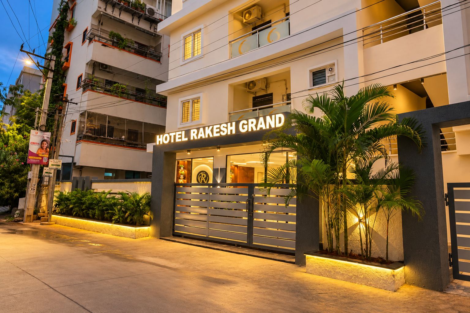 Front desk at Hotel Rakesh Grand