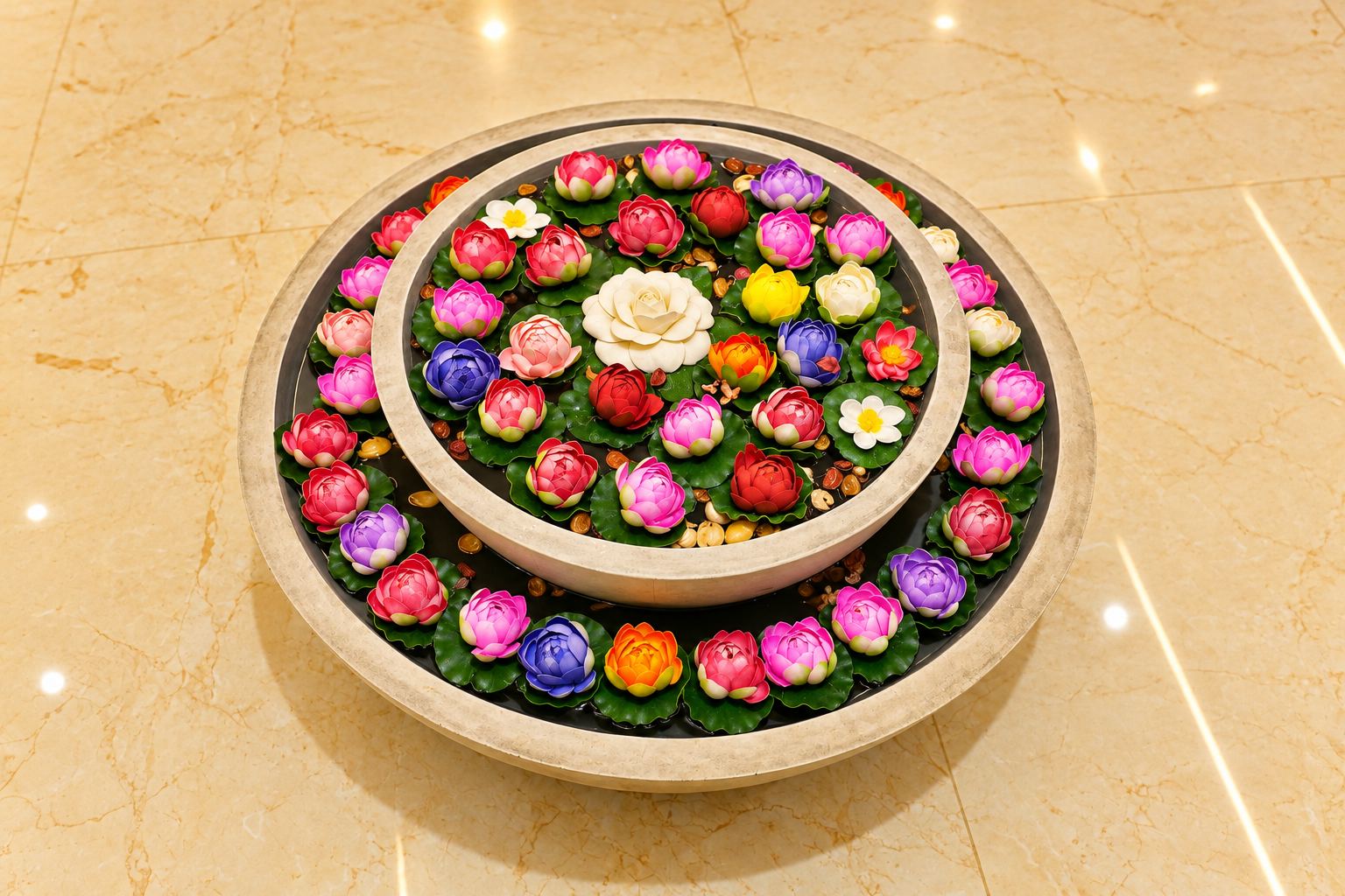 Hotel Rakesh Grand lobby seating, Rayadurg Hyderabad