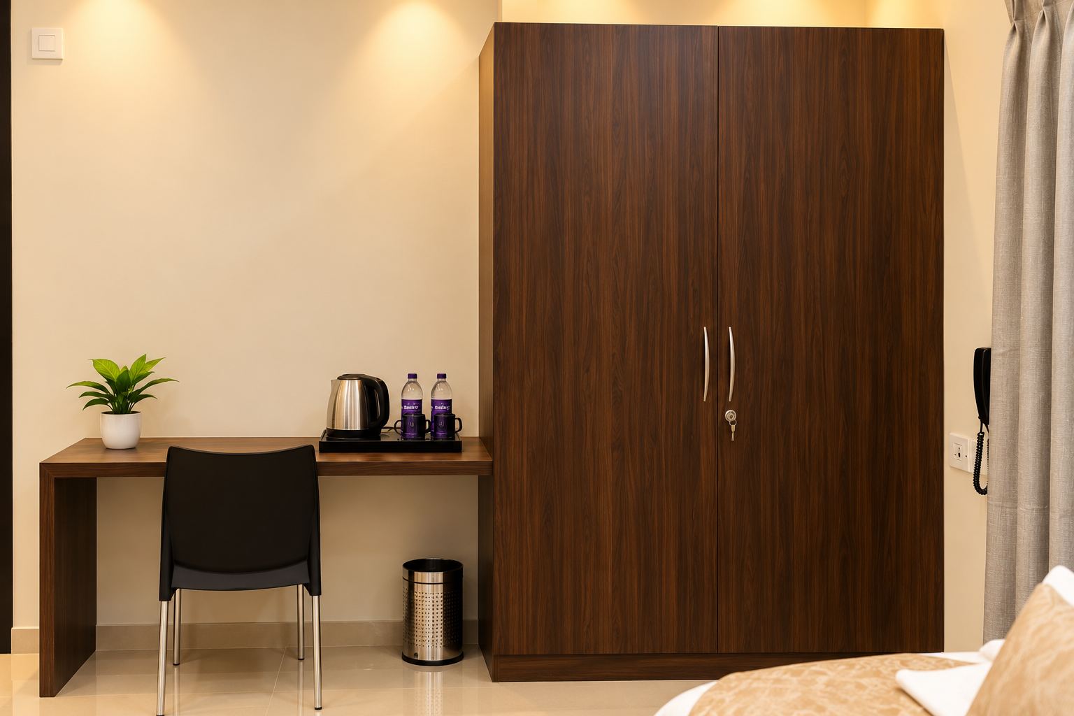 Twin bed room at Hotel Rakesh Grand, Gachibowli Hyderabad